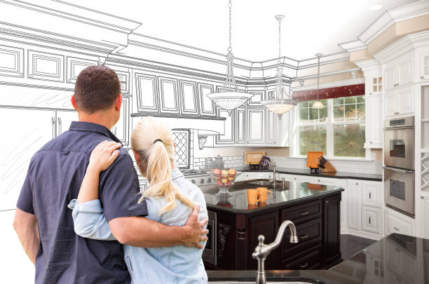 Professional Kitchen Island Installation technician working in Deer Park, WI